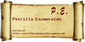 Petrilla Eszmeralda névjegykártya